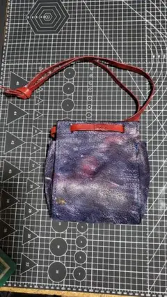 スマホポーチ ショルダーバッグ 手染め