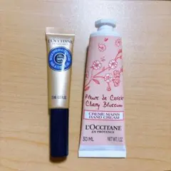 【新品未使用】ロクシタン　チェリーブロッサムハンドクリーム＆シアネイルオイル2点