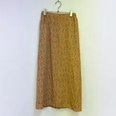 シュガースプーン 花柄 ロングスカート ベージュ F サイズ 裏地付き