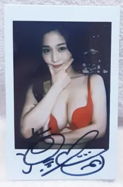 杉原杏璃 トレカ撮影オフショット水着チェキに直筆サイン入 非売品 超