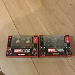 2体セット Happyくじ BE@RBRICK 100% ペアボックスＦ賞、E賞