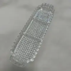 【ボヘミアクリスタル】3連オードブルプレート 仕切り皿のサムネイル