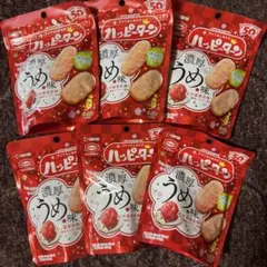 亀田製菓 ハッピーターン 濃厚うめ味 30g 紀州産南高梅使用 ６袋のサムネイル