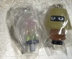 ぜんまいざむらい ガチャガチャ めじるしアクセサリー 謎の天蓋男 必笑だんご剣