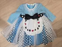 ディズニー 不思議の国のアリス ワンピース コスプレ衣装 80～90サイズ 仮装