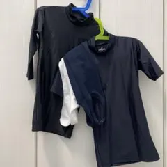 SPALDING 野球アンダーシャツ サイズ140 紺・黒＆靴下サイズ不明セット