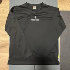 Three Point ブラック ロングスリーブウェア