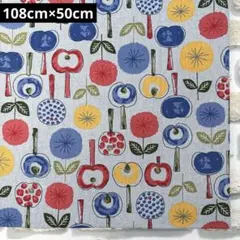 綿麻生地 花柄 108cm×50cm LAST1点*°