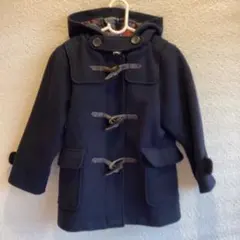 ネイビー ダッフルコート フード付き　ユニセックス　可愛い