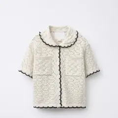ZARA ポロニットカーディガン　キッズ