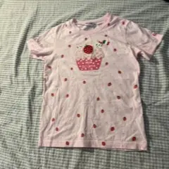 イチゴとアイスクリームのTシャツ