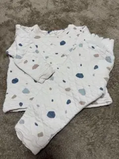 石模様のキルティング長袖パジャマ