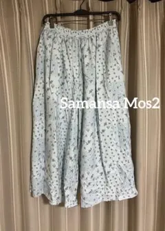 Samansa Mos2 花柄パッチワーク柄スカーチョ