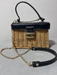 【ZARA】カゴバック／ハンドバッグ／ショルダーバッグ／2WAY