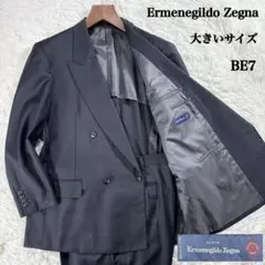 【大きいサイズ】エルメネジルドゼニア セットアップスーツ ダブル グレー BE7のサムネイル