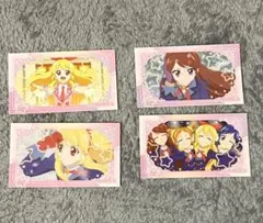 アイカツ ラブレッツ シール 4種 いちご あおい 蘭 おとめ