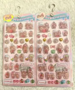 モンチッチ　うるちゅるポップシール　2枚セット
