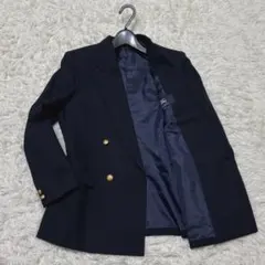 BURBERRY LONDON紺ブレ 金ボタン ダブルジャケット ネイビー160
