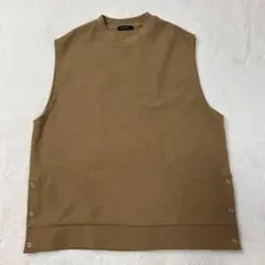 ニコアンド　サイドボタン　ゆったりベスト　ビッグサイズ