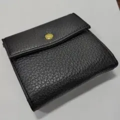 黒い二つ折り財布 合成皮革 未使用　ノーブランド