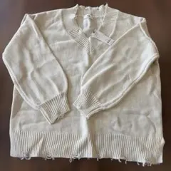 Vネックセーター 大きいサイズ