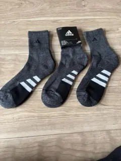 adidas スポーツソックス 3足セット 24-26cm