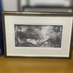 002/モデルルーム展示品 山岡康子 lis blanc 銅版画 16/150 - メルカリ