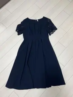 【新品同様✨】NICOLE ニコル.ネイビーワンピース38.M.オケーションのサムネイル