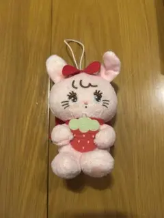 mikko illustrationsぬいぐるみ いちご ピンク