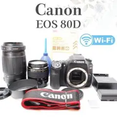 保証付き/Canon EOS 80D 標準&望遠ダブルレンズセット - メルカリ