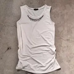 COMME CA ISM スタッズ ビジュー タンクトップのサムネイル