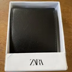 R*i様 ZARA ザラ 二つ折り財布 ウォレット ブラック 箱付き カードケーのサムネイル