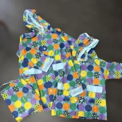 branshes ブランシェス　カラフルドット　レインコート 90.120センチ