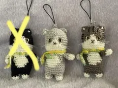 ご確認用 あみぐるみ⭐︎くまくん&いちごねこちゃん - メルカリ