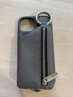 ajew レザー iPhoneケース グレー
