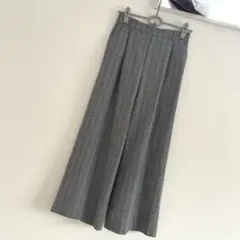 ロペピクニック　チェック柄　タックワイドパンツ　L