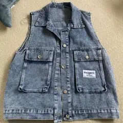 デニムベスト ライトブルー