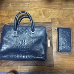 Bling Ring ビジネスバッグ 長財布 セット ネイビー