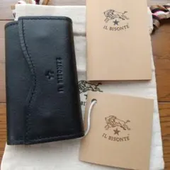 新品未使用 イルビゾンテ IL BISONTE キーケース 黒