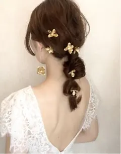 【ANNAN WEDDING 】自由ヘアピン　 MA73 ブライダル