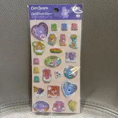 ケアベア　ポップデコパーティー　ラメきらクリスタルシール
