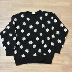 chil2 花柄トレーナー ブラック 120cm