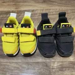 adidas LEGO キッズスニーカー イエロー　ブラック13cm 2足