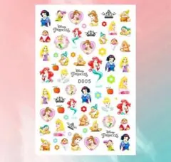 ディズニープリンセス　ネイルシール　白雪姫　オーロラ姫　アリエル　a