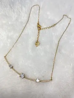 Swarovski ネックレス ゴールド ストーン シンプル 上品