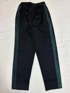 【本日限定】ヴィンテージ古着 ブラック テーパードパンツ サイドメッシュライン