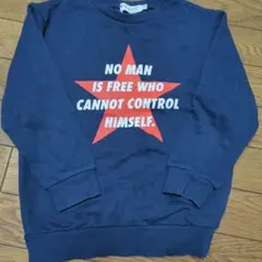 THE SHOP TK（ワールド）綿100　ネイビー トレーナー