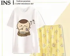 ちいかわ Tシャツ 半袖 パジャマ 寝巻き 上下セット 親子服 居住服 部屋着のサムネイル