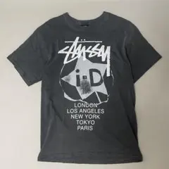 stussy i-Dmagazine ステューシー　コラボ　Tシャツ グレー　Mのサムネイル