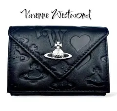 【新品✨最強】Vivienne Westwood ミニ財布 /型押し/黒/超人気